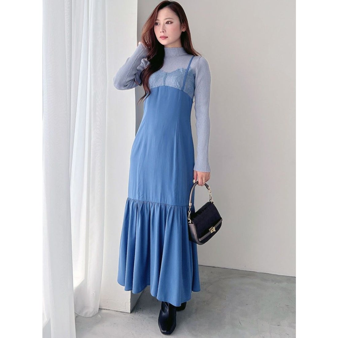 マーキュリーデュオ MERCURYDUO ランジェリー風キャミドッキング