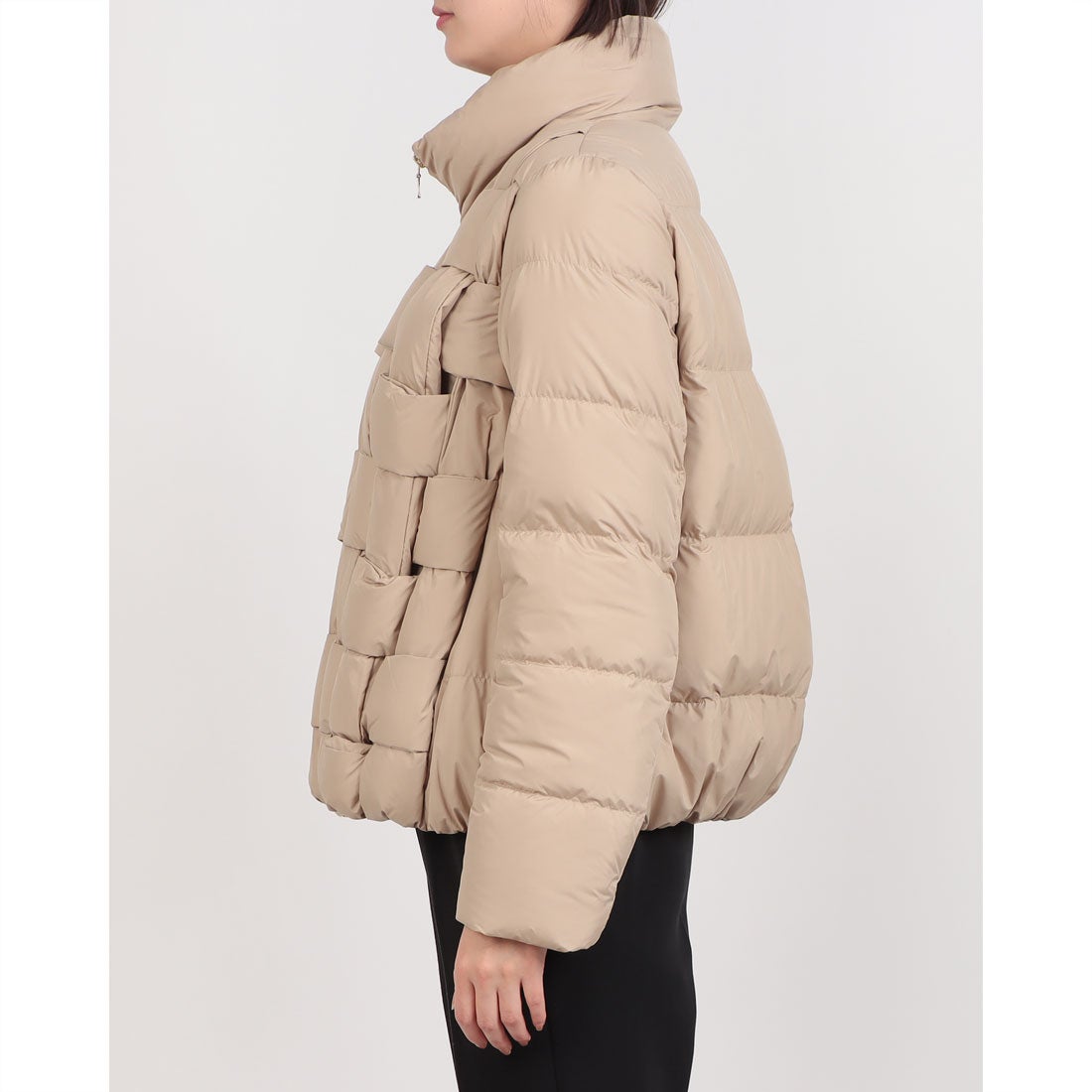 ミ・デゥー mi・deu・・・ ウィービングダウンジャケット （ベージュ