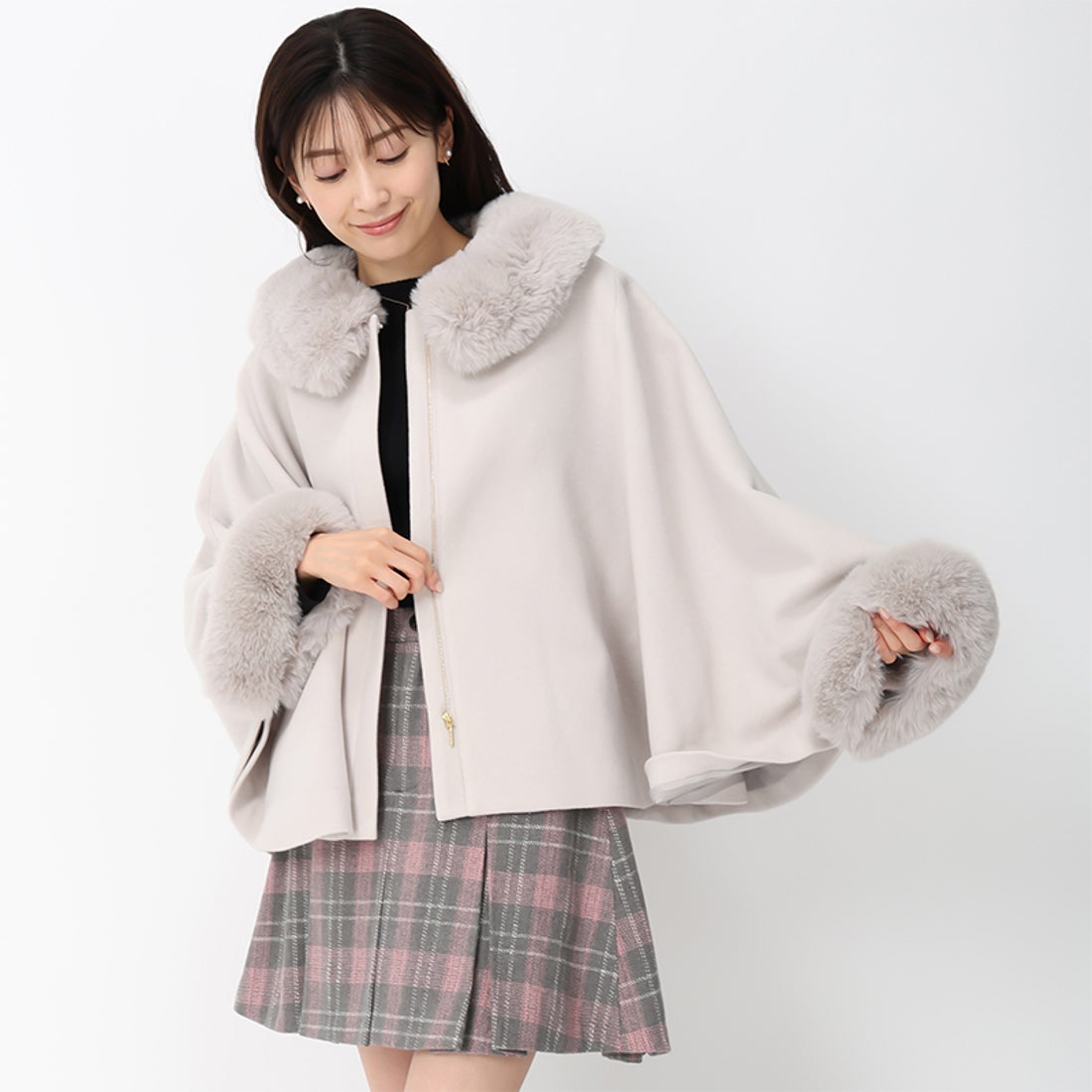 ミッシュマッシュ MISCH MASCH □2024秋冬新作□ポンチョコート