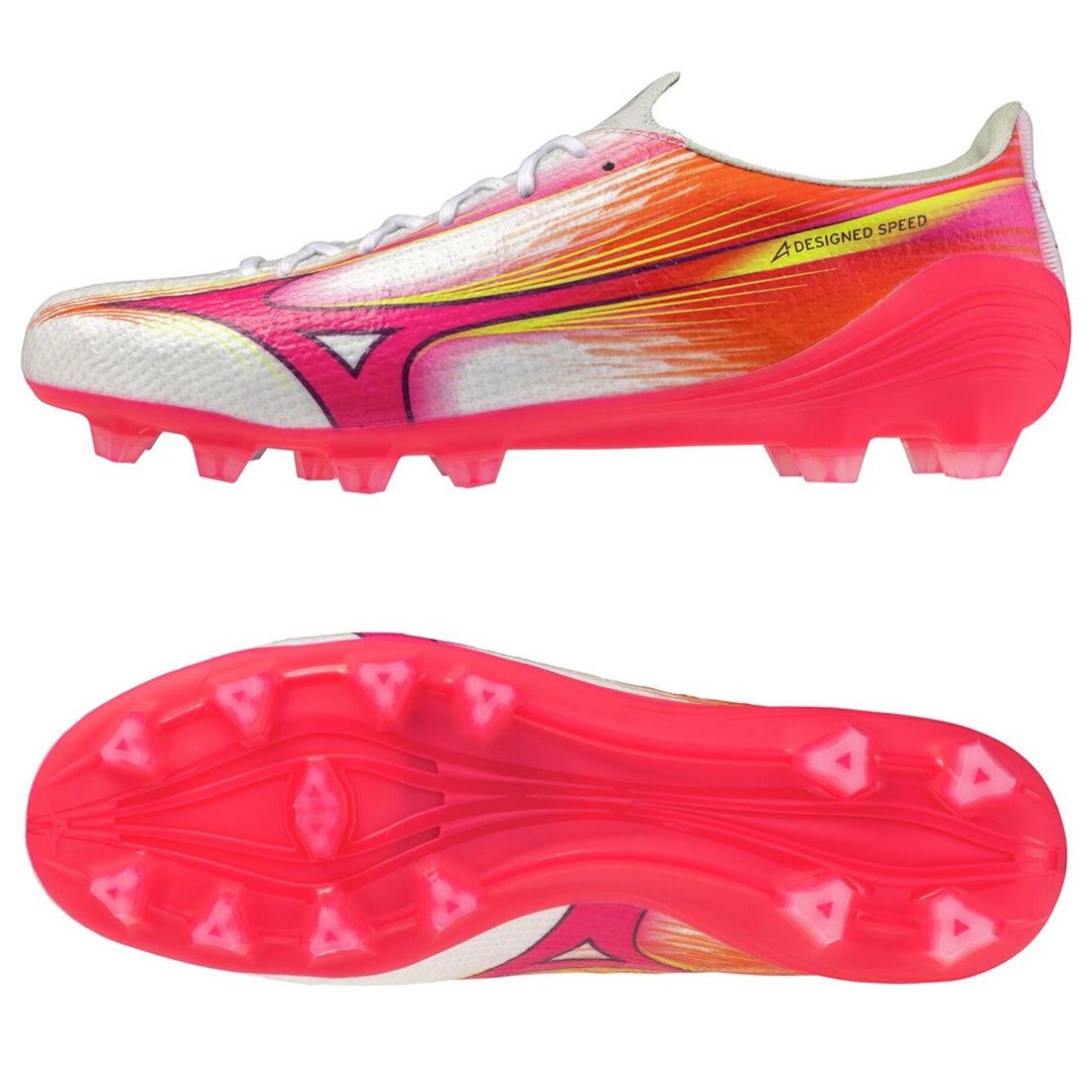 MIZUNO ミズノアルファ 3 PRO(ホワイト×ピンク) P1GA266464 サッカー