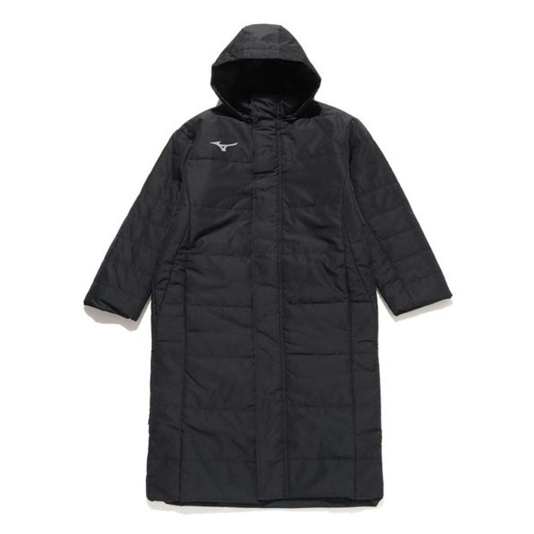 ミズノ MIZUNO ジュニア中綿ロングコート （ブラック） -ファッション