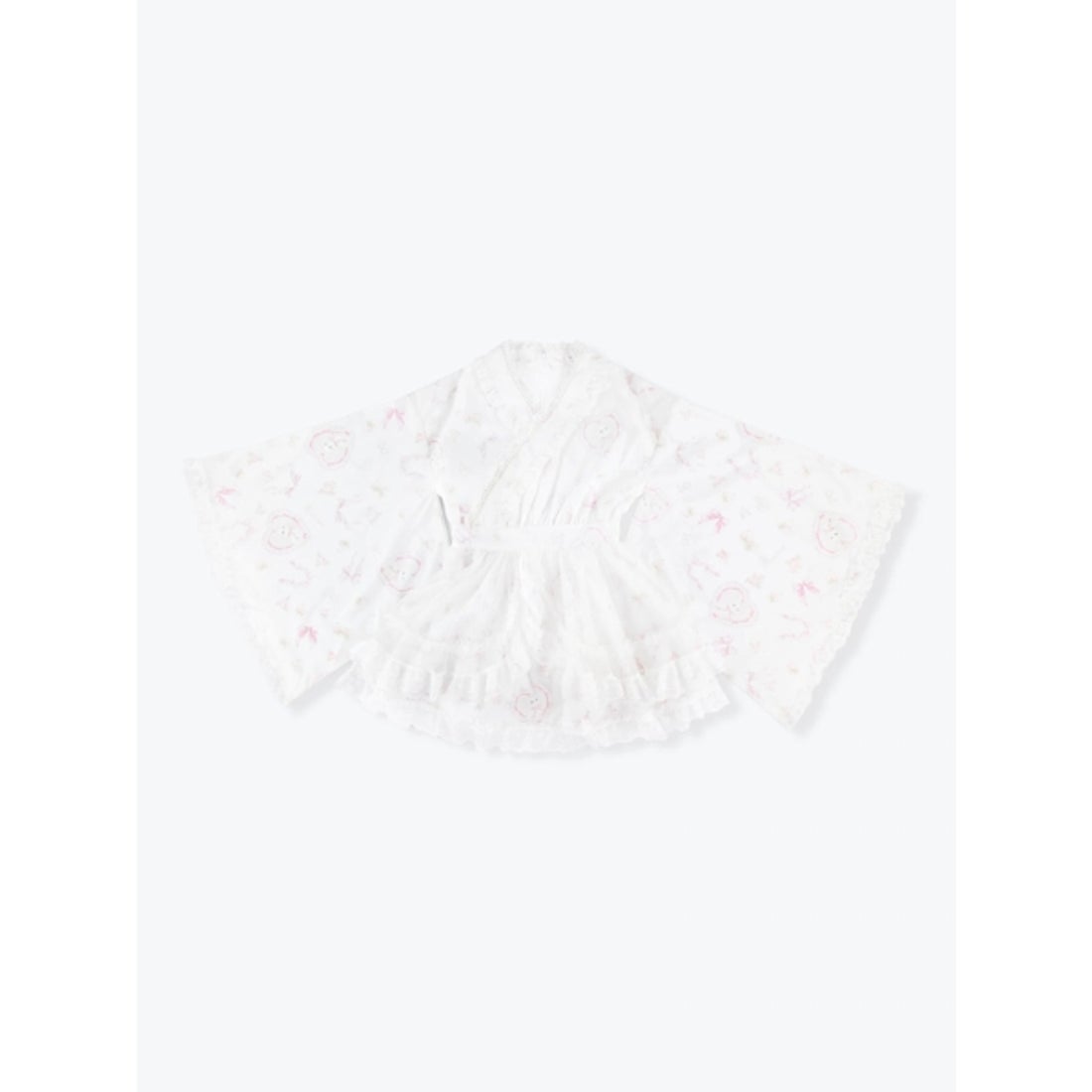 ノエミー NOEMIE うさぎさんチュールフレア浴衣ドレス （ピンク） -靴