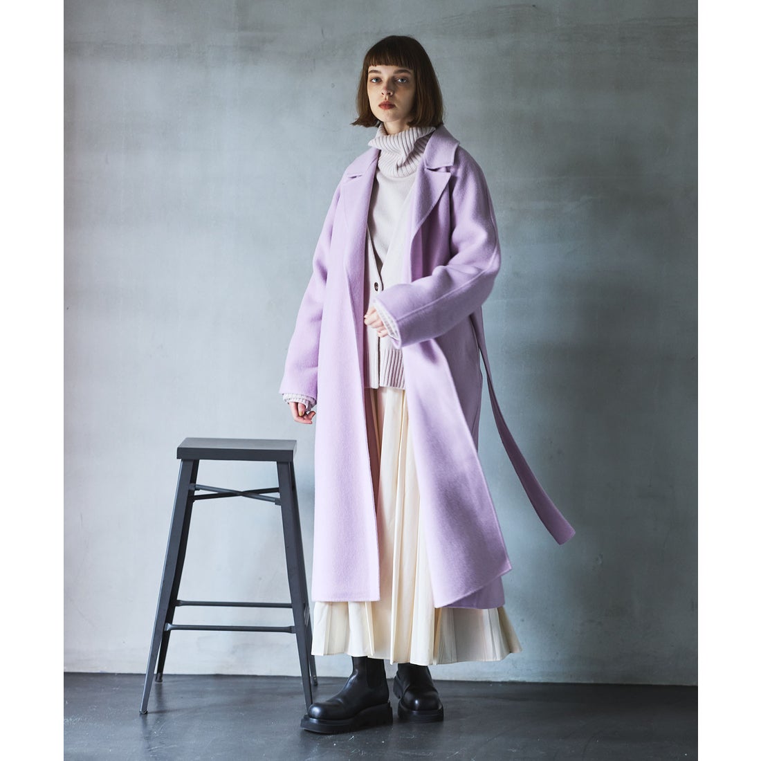 ノーク N.O.R.C ロングリバーコート （ライトグレー） -アウトレット