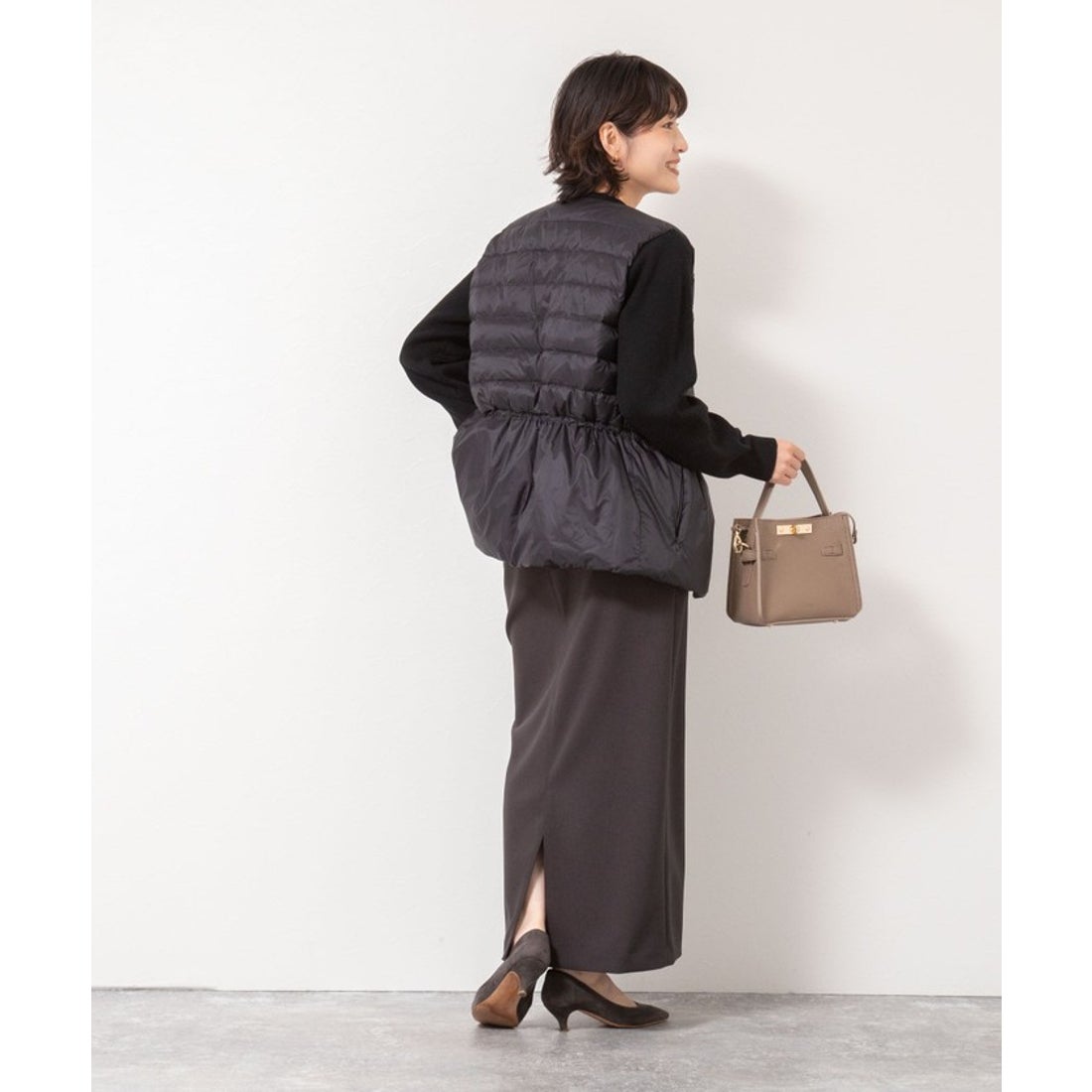 ノーリーズ NOLLEY'S ＜TAION別注＞ニットコンビダウンジャケット