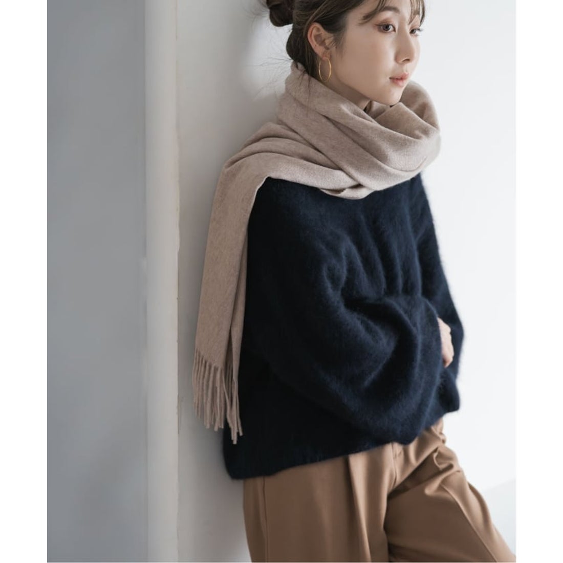 ノーブル NOBLE 《追加予約》カシミヤストール （グレーB