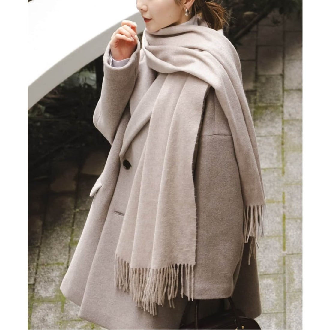 ノーブル NOBLE 《追加2》オリジナルカシミヤストール （ベージュ