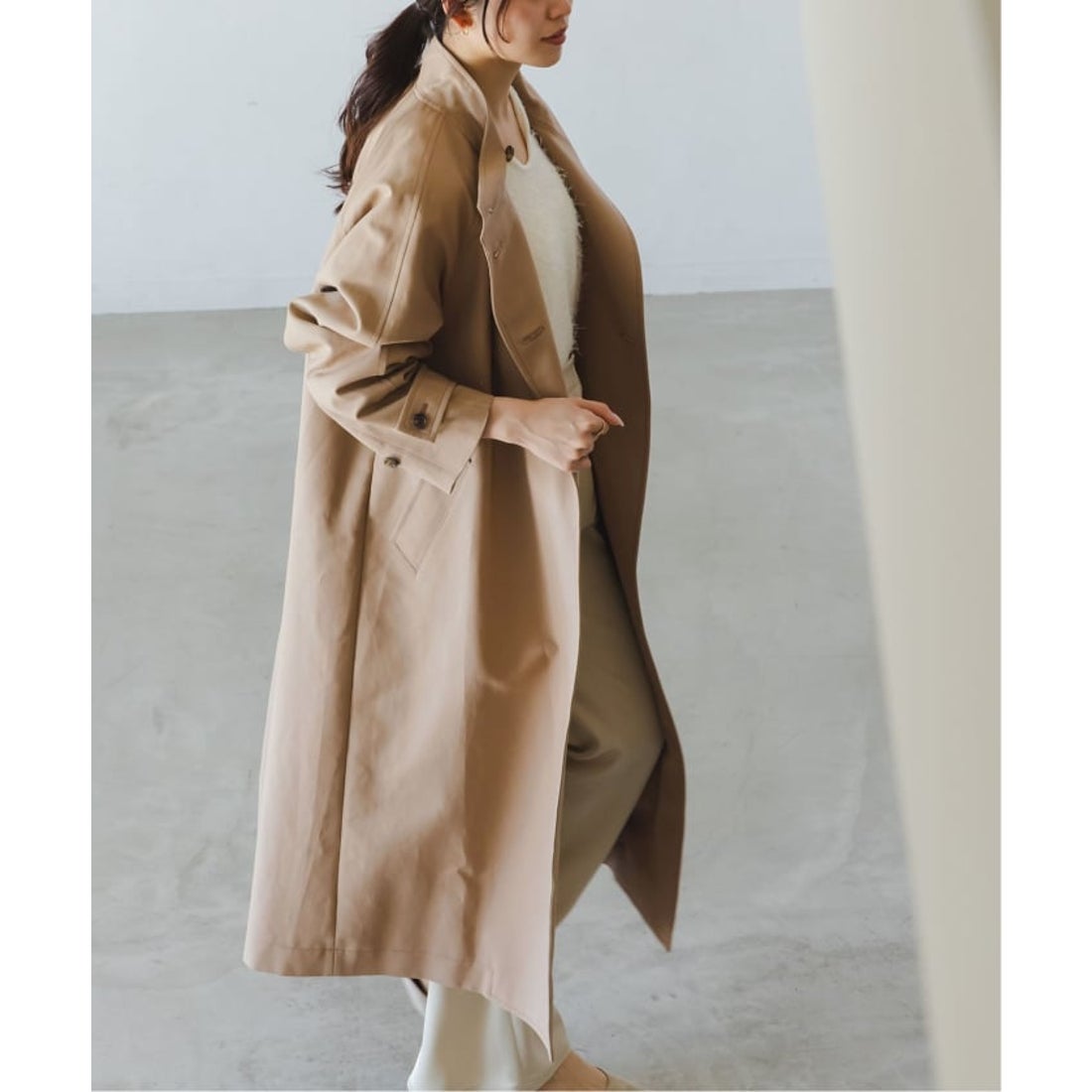 ノーブル NOBLE 《26SS先行予約》コットンダブルクロスハイネック