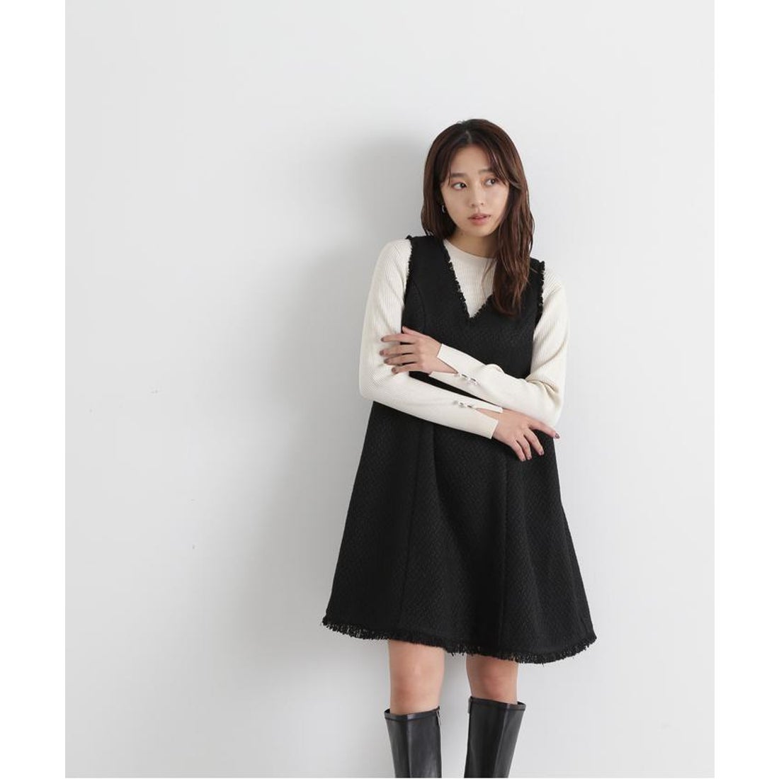 ナチュラルビューティーベーシック NATURAL BEAUTY BASIC ツイードミニ