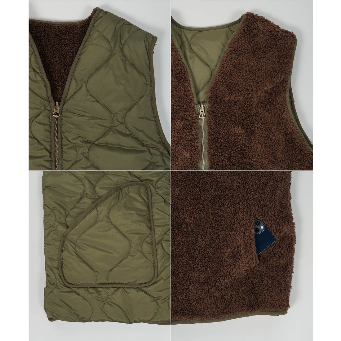 ワンフォークロージング 1111clothing ◇ファー×キルティング