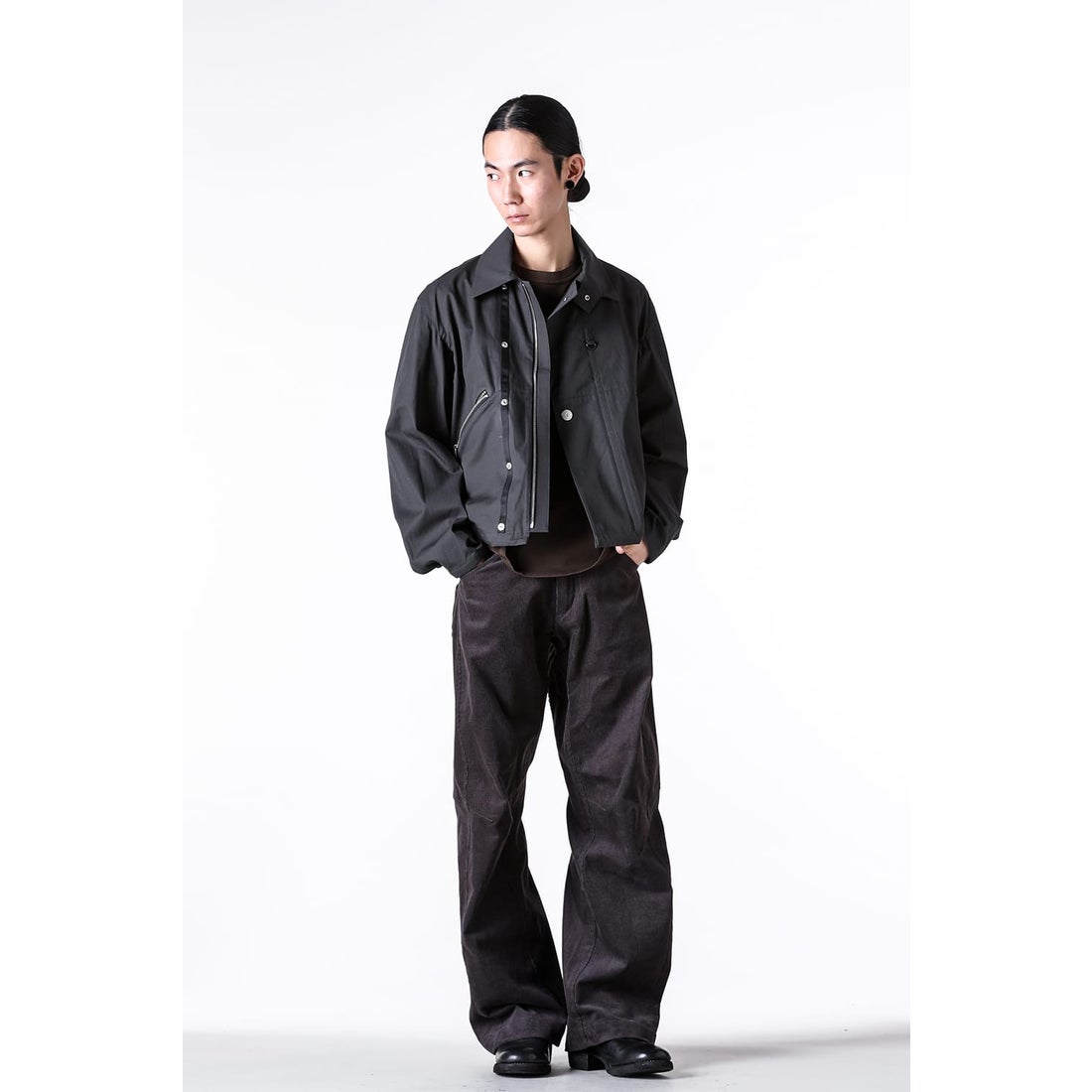 オマールアフリディ Omar Afridi Drawcord Blouson （Charcoal