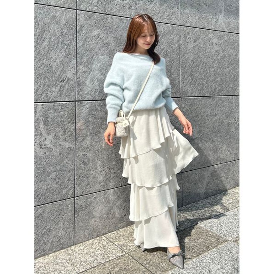 スナイデル SNIDEL フォックスアルパカオフショルプルオーバー （WINE