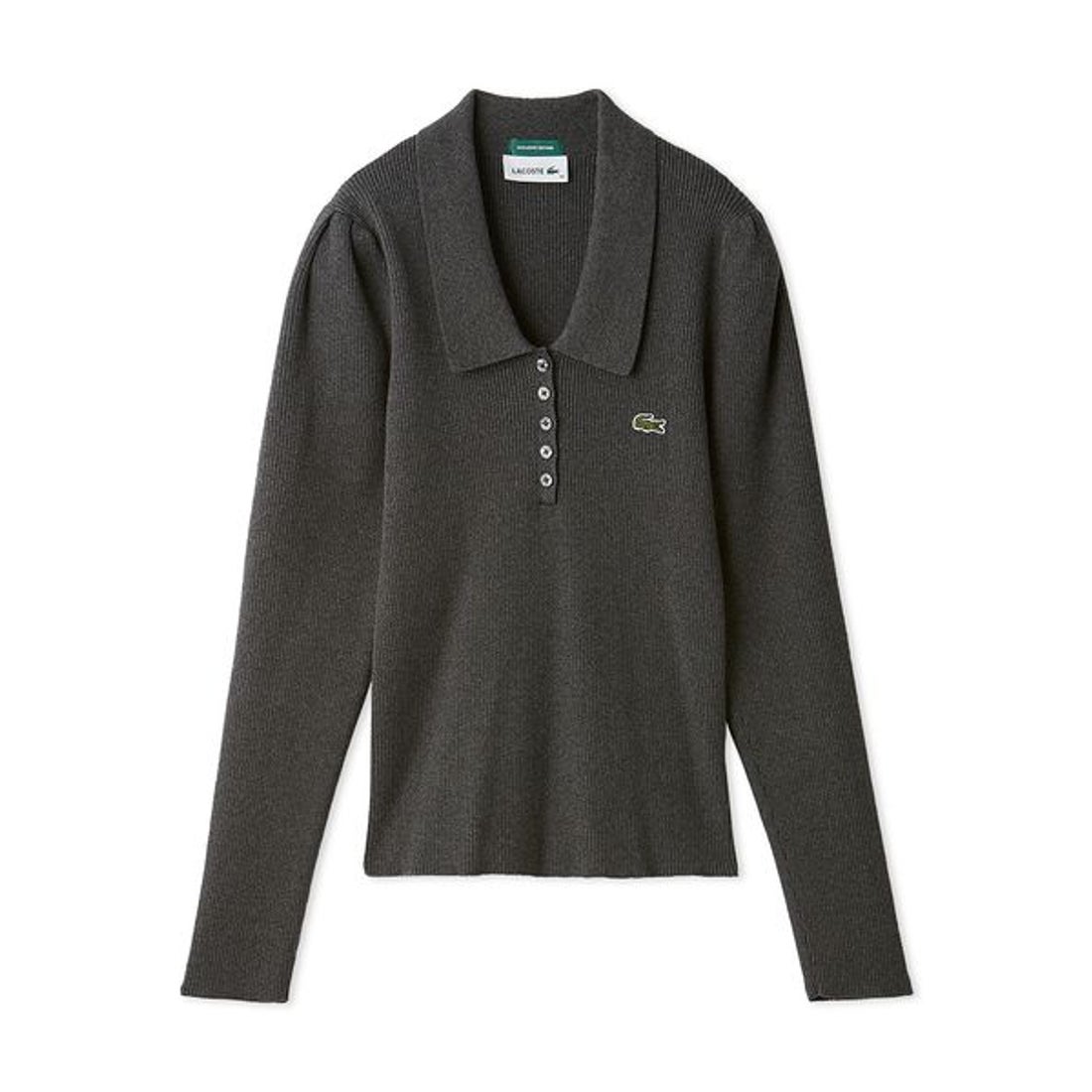 スナイデル SNIDEL LACOSTE/ポロリブニット （BORDER） -ファッション