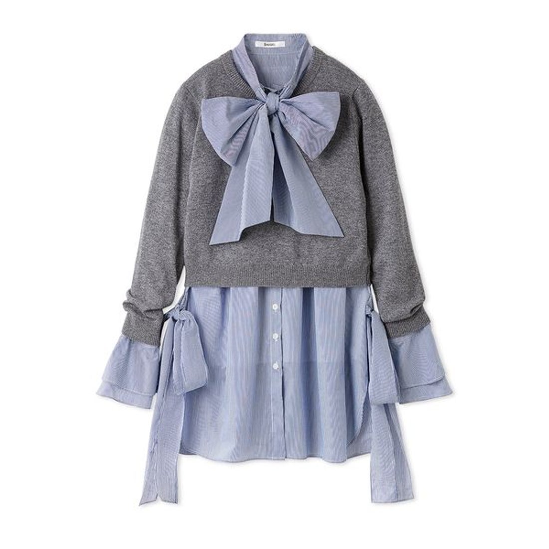 スナイデル SNIDEL レイヤードボウタイチュニック （BRW