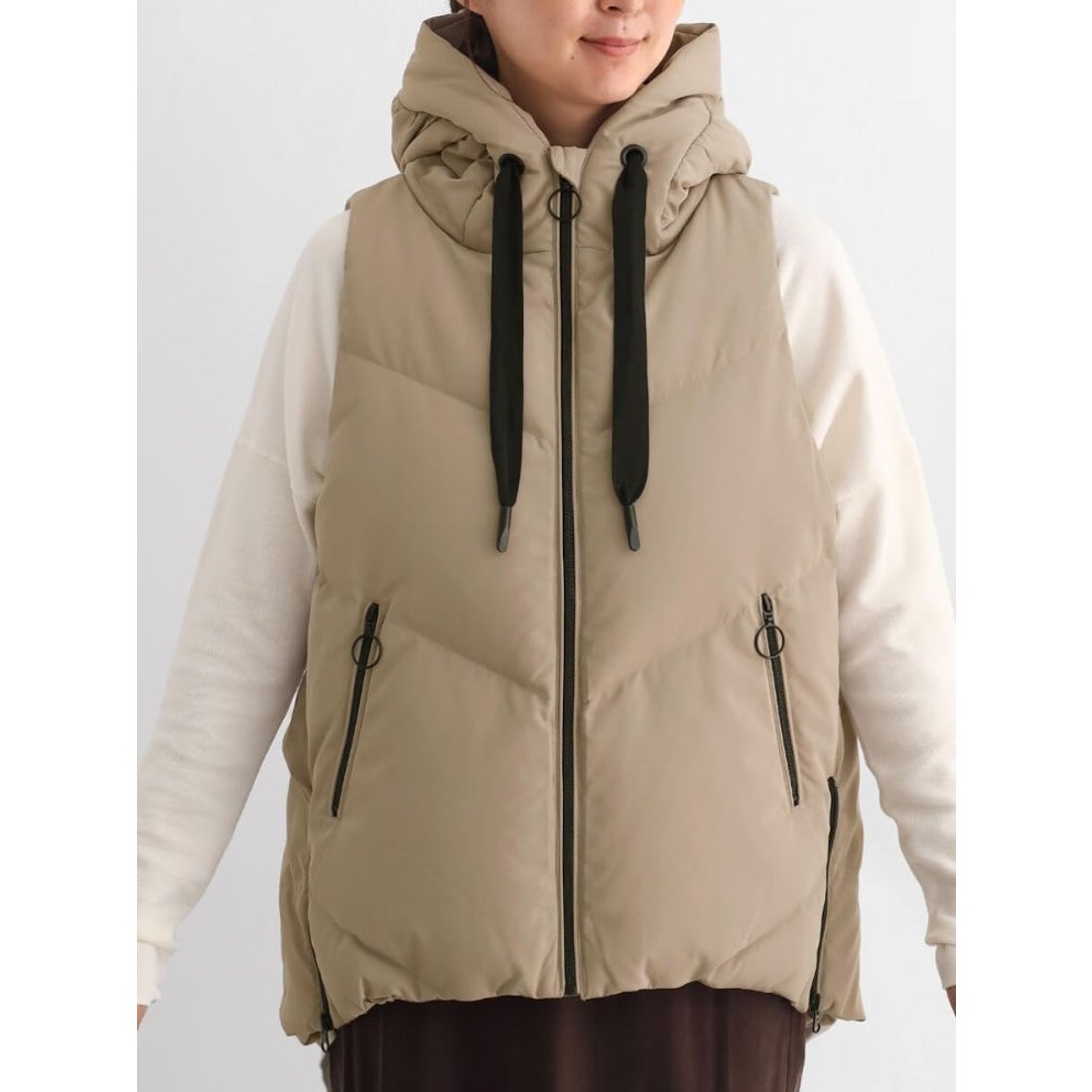 クローブ CLOVE ソフトツイルダウンベスト （サンドベージュ） -靴