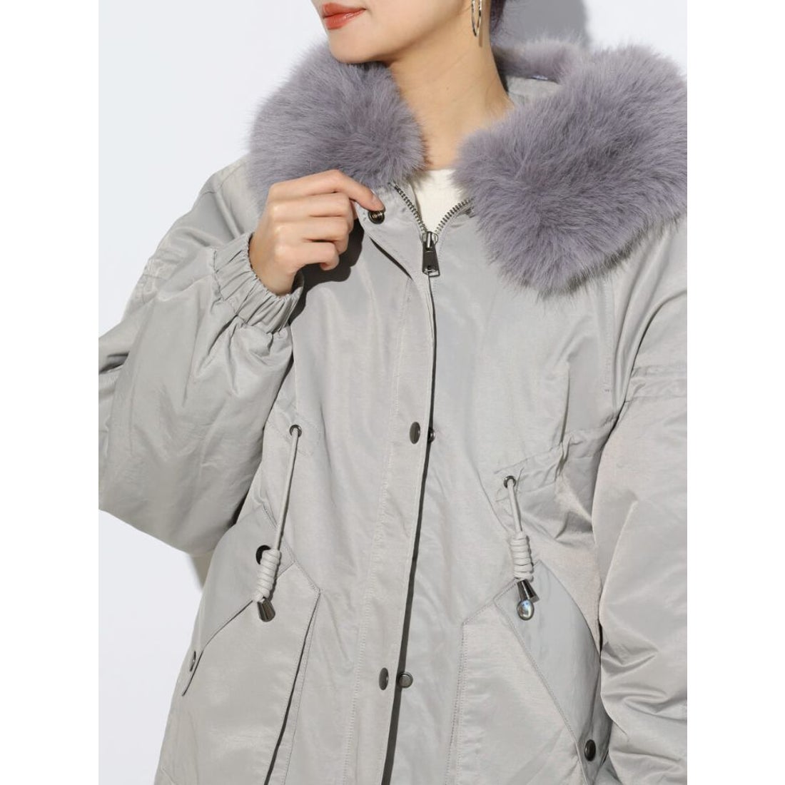 スコットクラブ SCOTCLUB ファーフーディモッズアウター （ライト