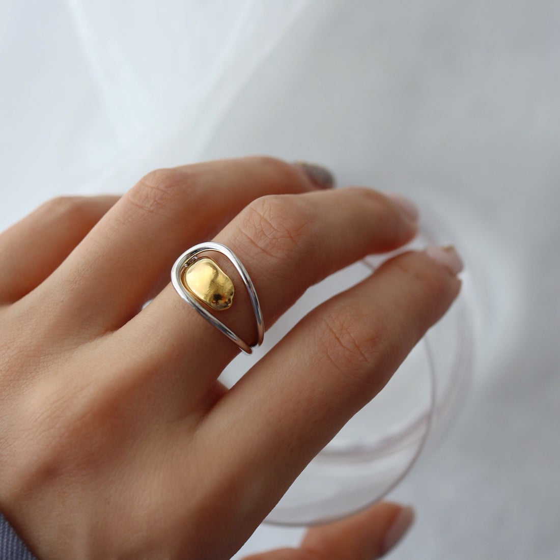 シースキー seasukii ミックスカラーリング （ゴールドxシルバー） -靴