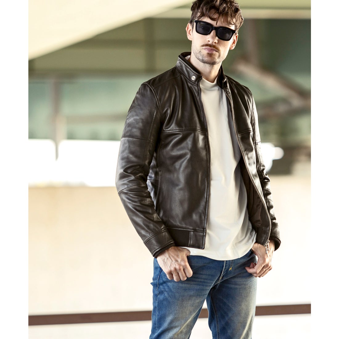 AKM Contemporary レザーブルゾン -ファッション通販 FASHION WALKER