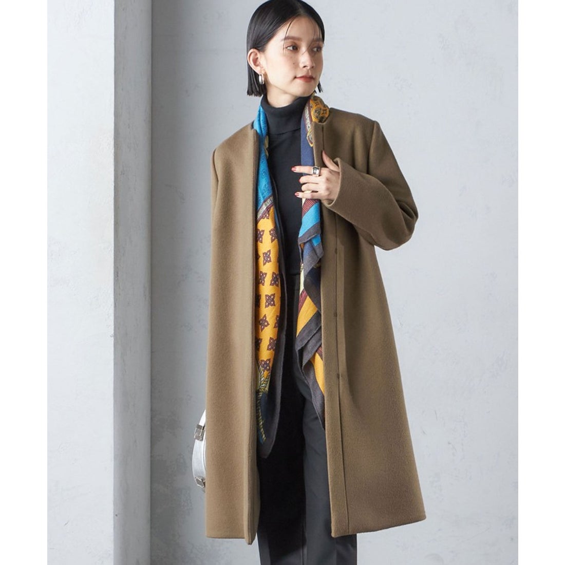 CARRARO SHIPS カラッロ ロング Pコート カラッロ コート メンズ