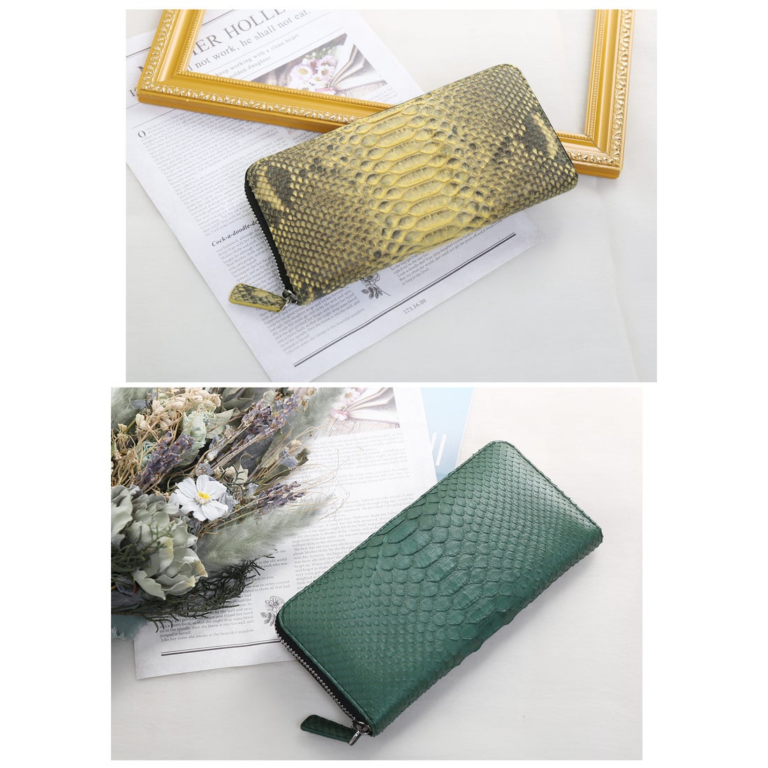 サンキョウショウカイ 三京商会 パイソン レザー ラウンドファスナー