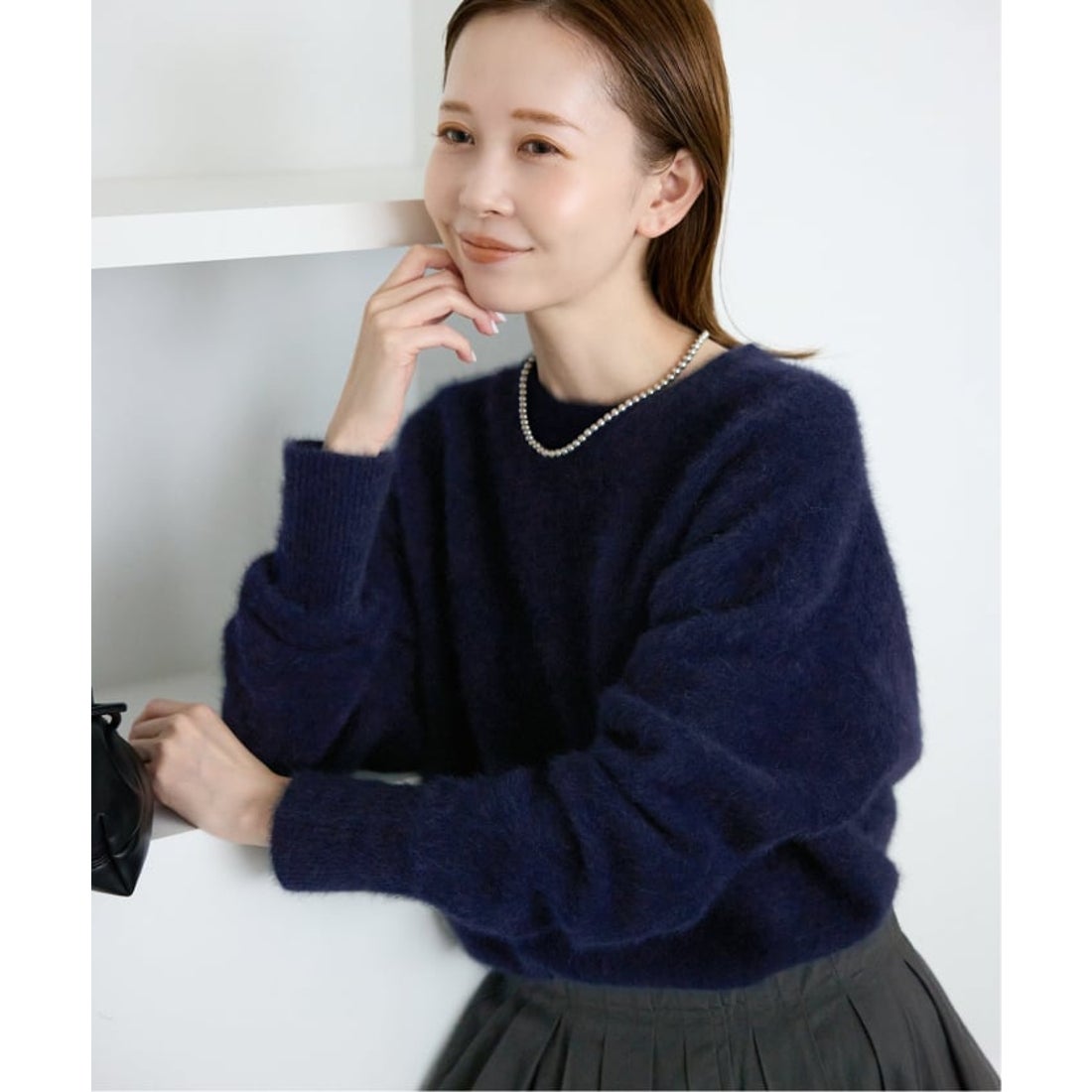 スローブ イエナ SLOBE IENA フォックスアルパカプルオーバー