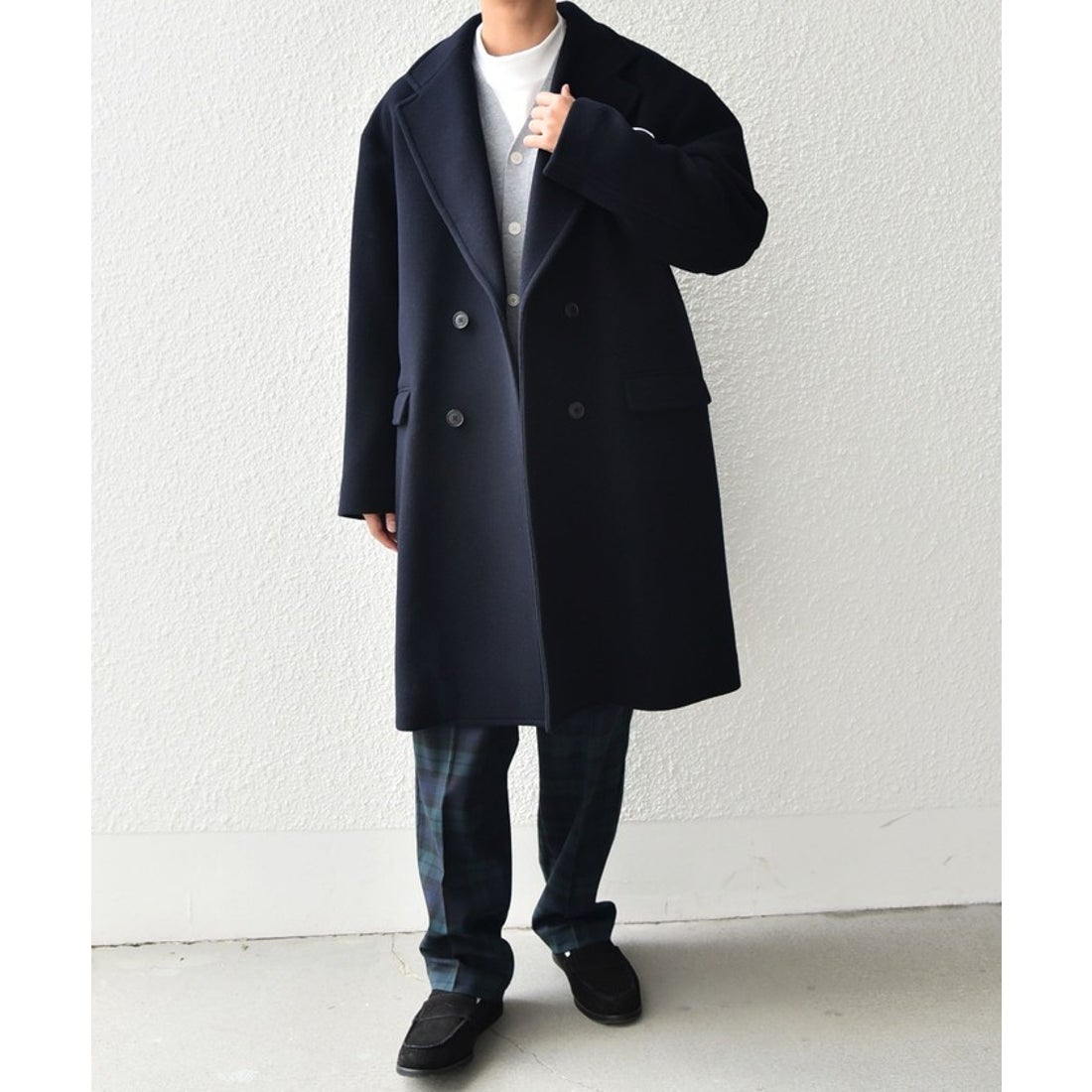 シップス エニィ SHIPS any SHIPS any: PURE WOOL MELTON ダブル