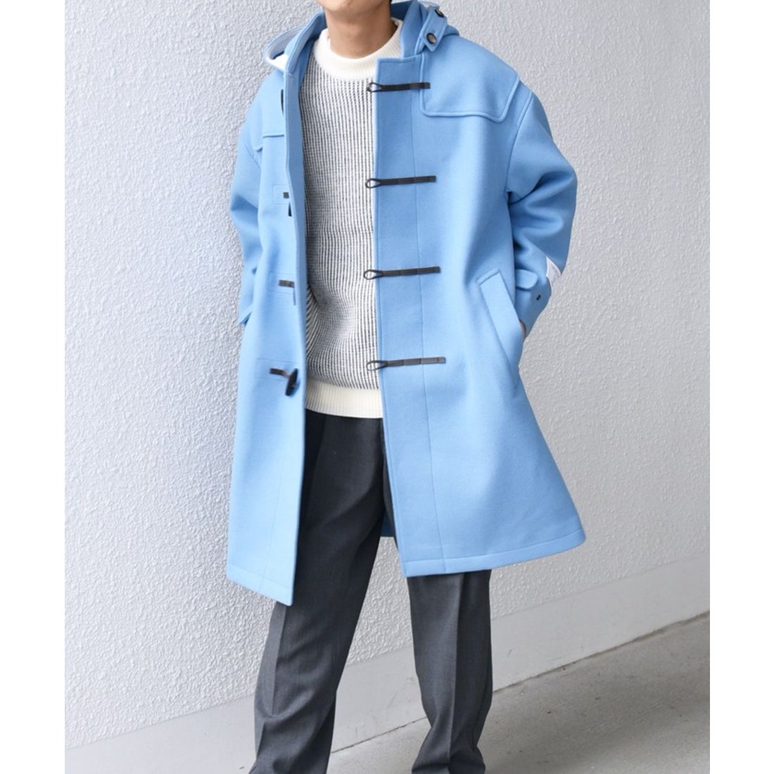 シップス エニィ SHIPS any SHIPS any: PURE WOOL MELTON ダッフル