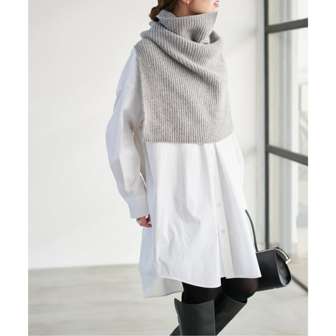 スピック＆スパン Spick & Span 《予約》ニットスヌード （グレーA