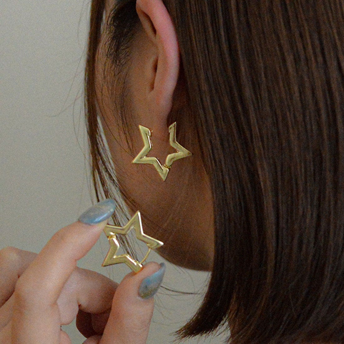 スタイロ styiro 星フープピアス（ゴールド） -ファッション通販