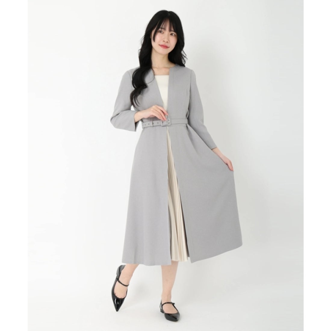 ストロベリーフィールズ STRAWBERRY FIELDS センタープリーツ