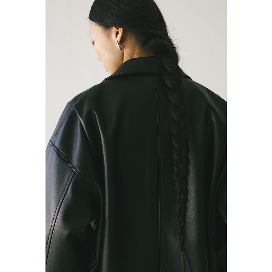 STYLEMIXER フェイクレザージャケット BLK -靴＆ファッション通販