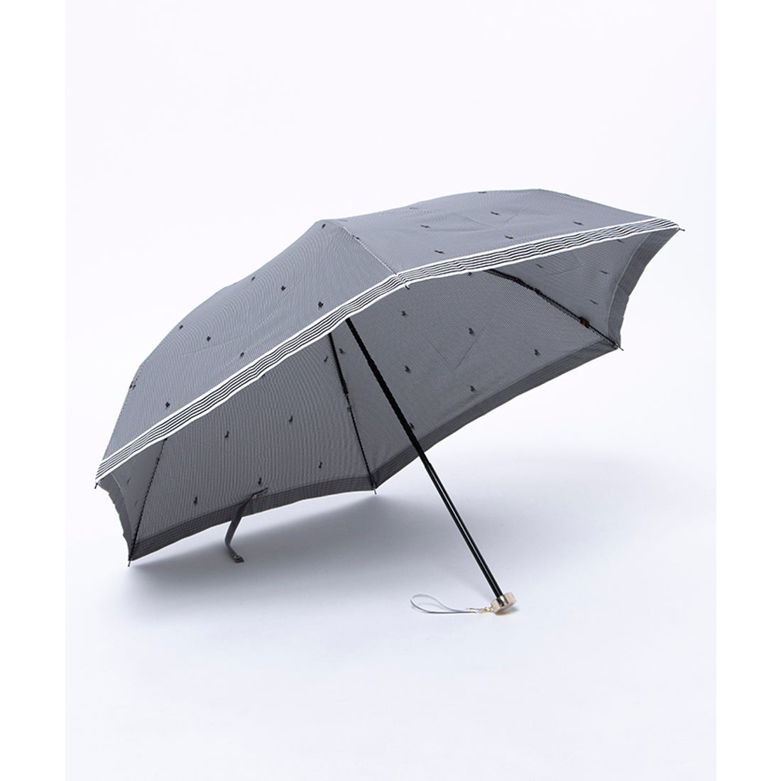 POLO RALPH LAUREN 折りたたみ傘 千鳥格子×POLO PONY ロゴ 雨傘