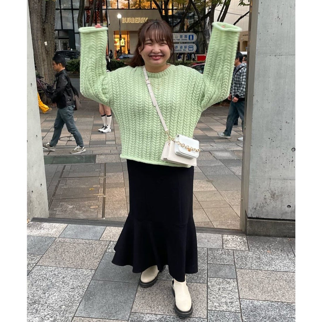 パル PAL 【un dix cors】ケーブルニットプルオーバー （mintgreen