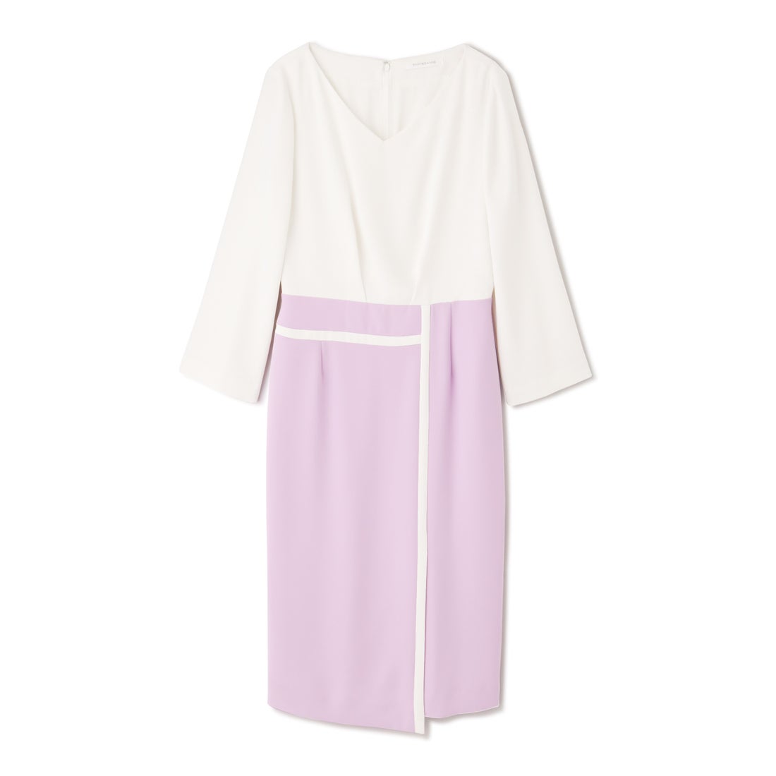 PINKY & DIANNE ◇バイカラーブロックワンピース ピンク -ファッション