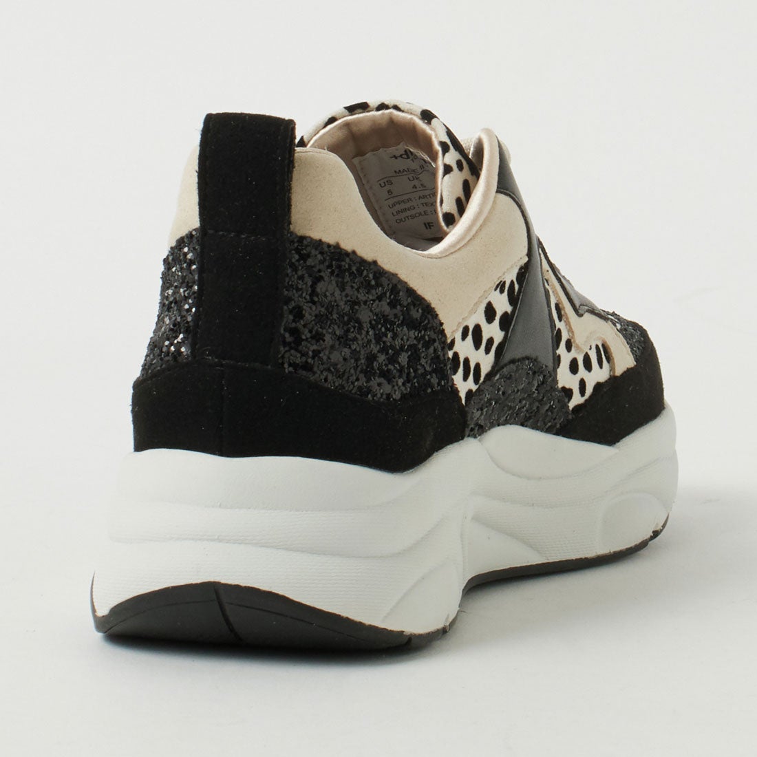 プラスダイアナ ＋diana 【HIT ITEM！】美脚ダッドスニーカー （白人工