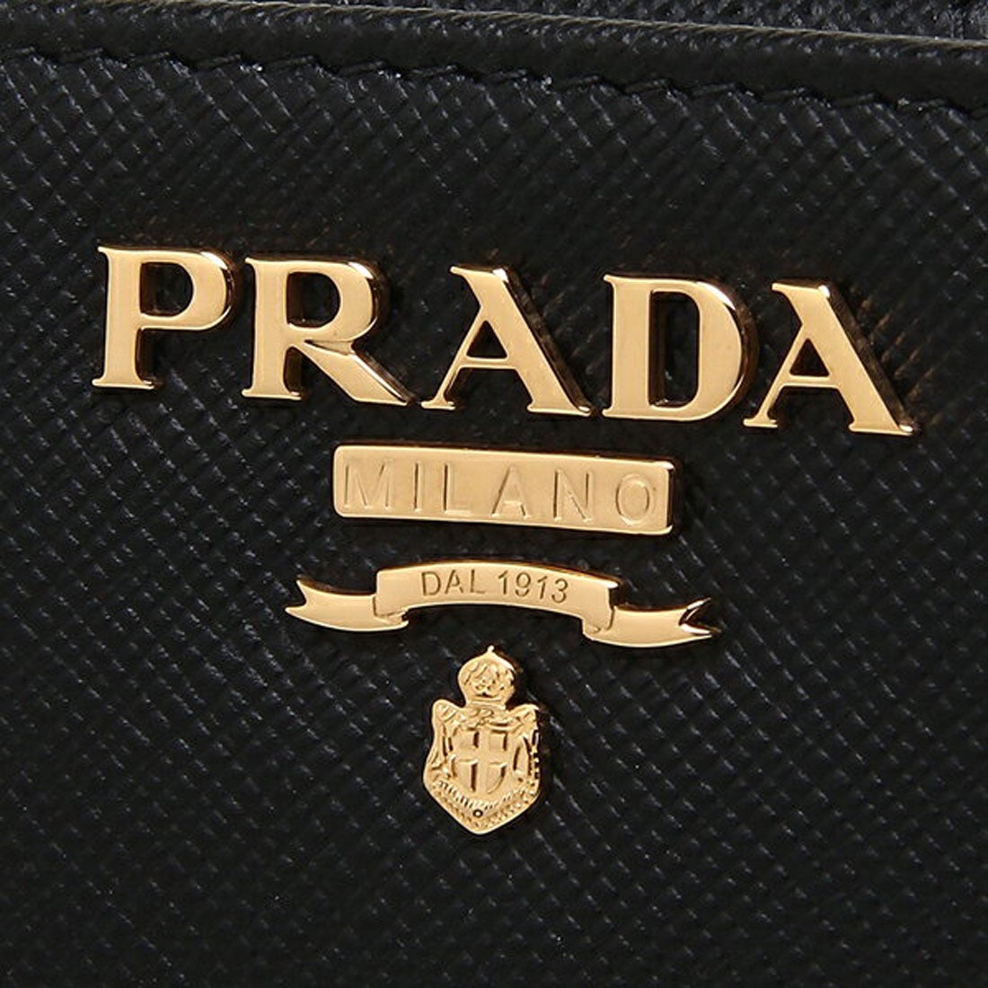 プラダ PRADA 財布 二つ折り財布 サフィアーノ ブラック レディース