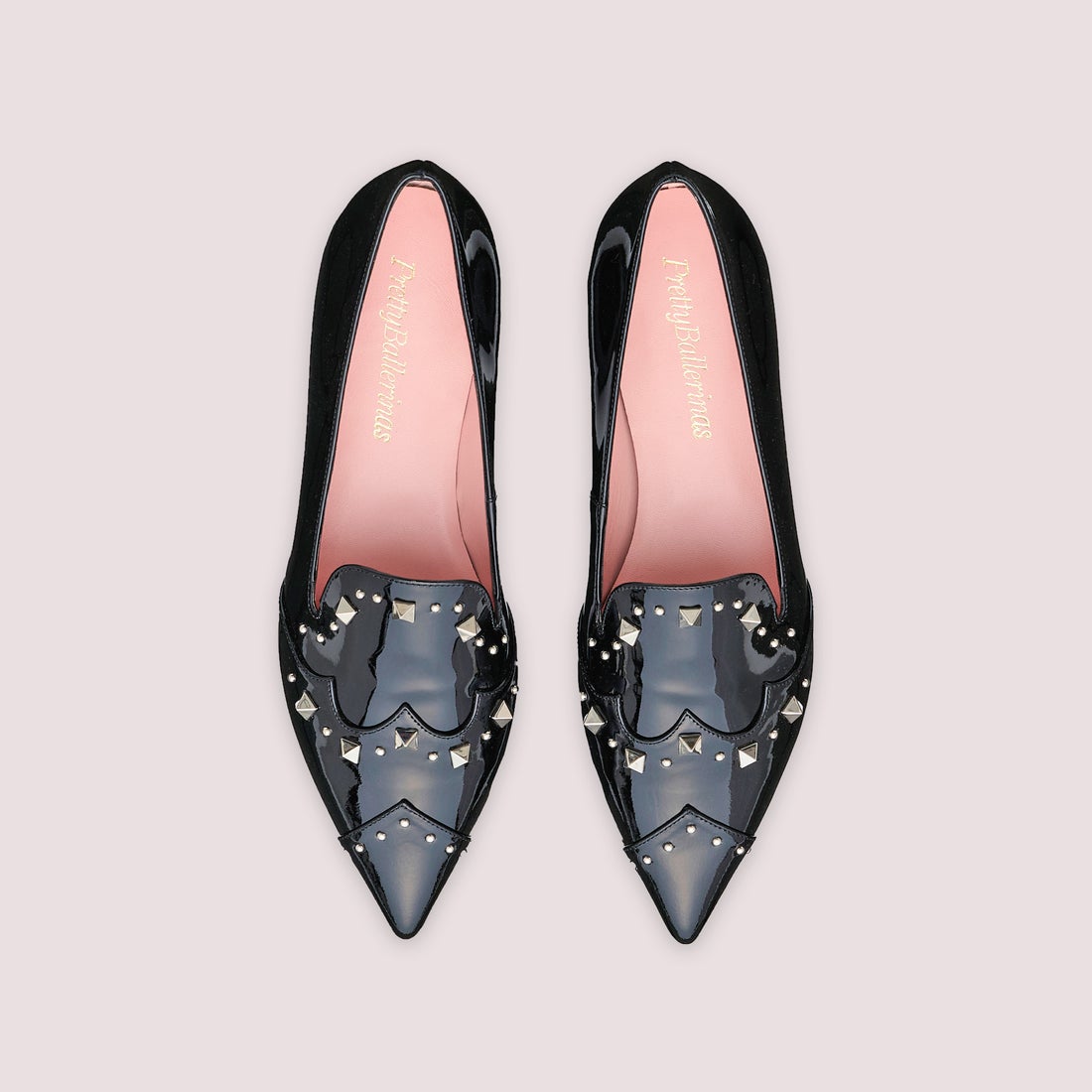 ELLA studs loafers / エラ スタッズ ローファー ポインテッドシューズ