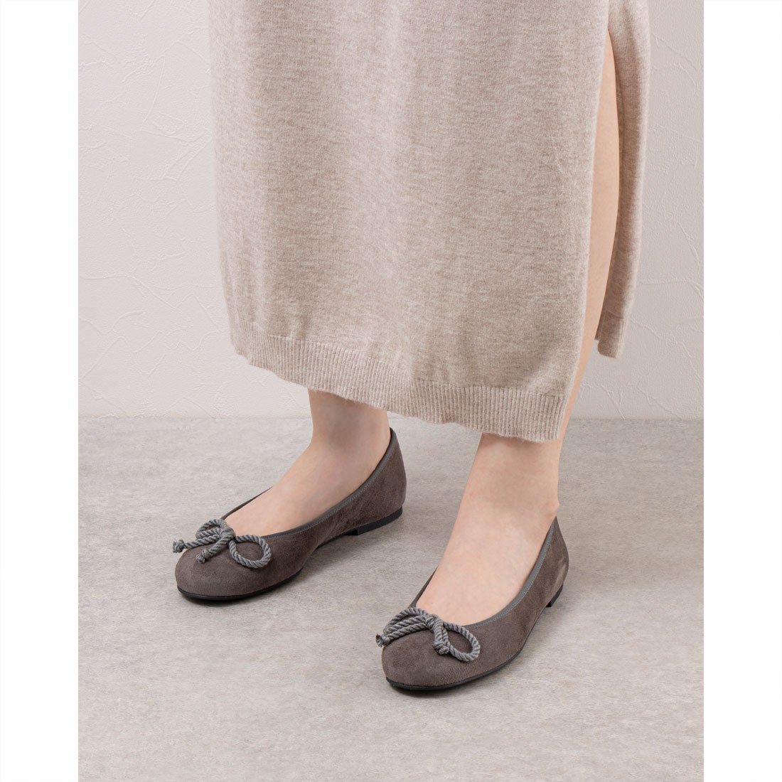 ROSARIO suede （ロザリオ スエード） バレエシューズ （NEGRO
