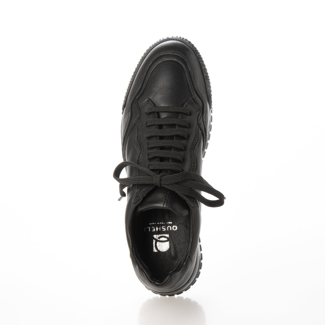 クシェリ QUSHELI ベーシックレザースニーカー （ブラック