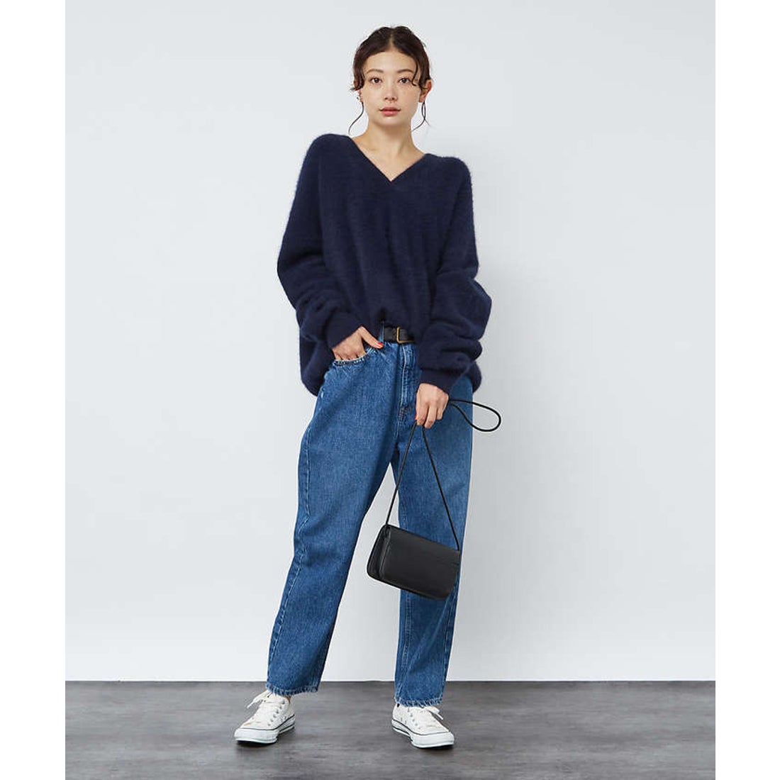 ルージュ ヴィフ ラクレ Rouge vif la cle フォックスウールVネック