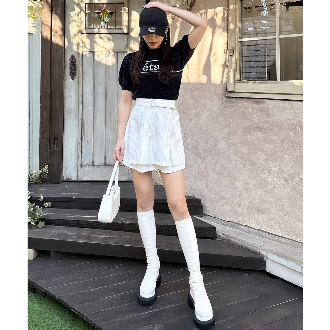 ロイヤルパーティー ROYAL PARTY レイヤード風ストライプライン