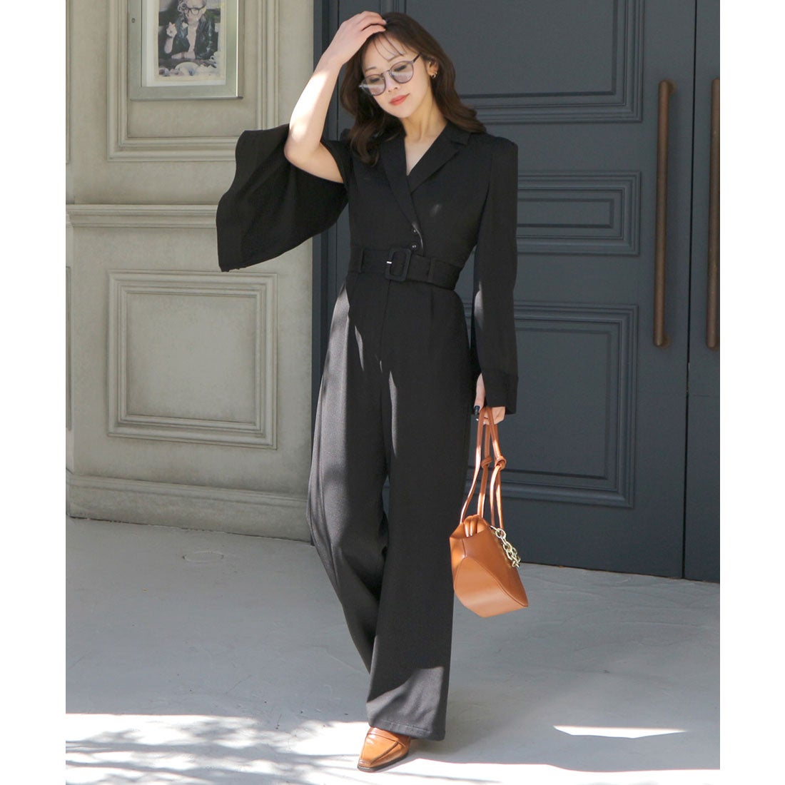 ロイヤルパーティー ROYAL PARTY 【丈が選べる】ベルト付ケープ風