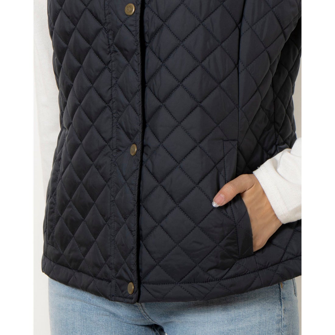 ラルフローレン RALPH LAUREN ☆エンブレム付キルティングベスト