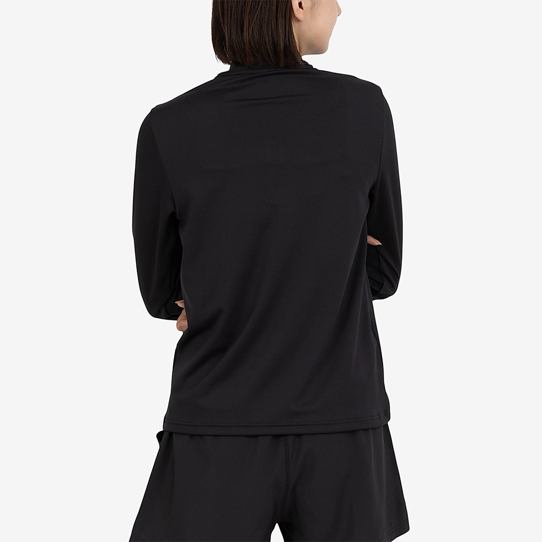 クォータージップトップ / CORE 1/4 ZIP LS MOCK NECK TOP （ブラック