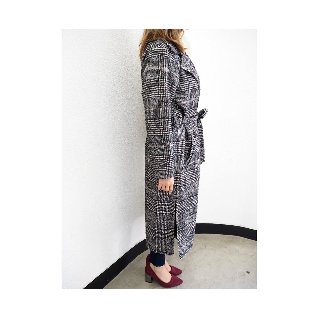 RESEXXY ダブルブレストチェスターコート グレー -ファッション通販