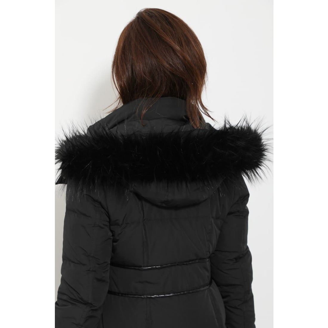 リエンダ rienda Faux FurロングダウンCT （ブラック） -靴