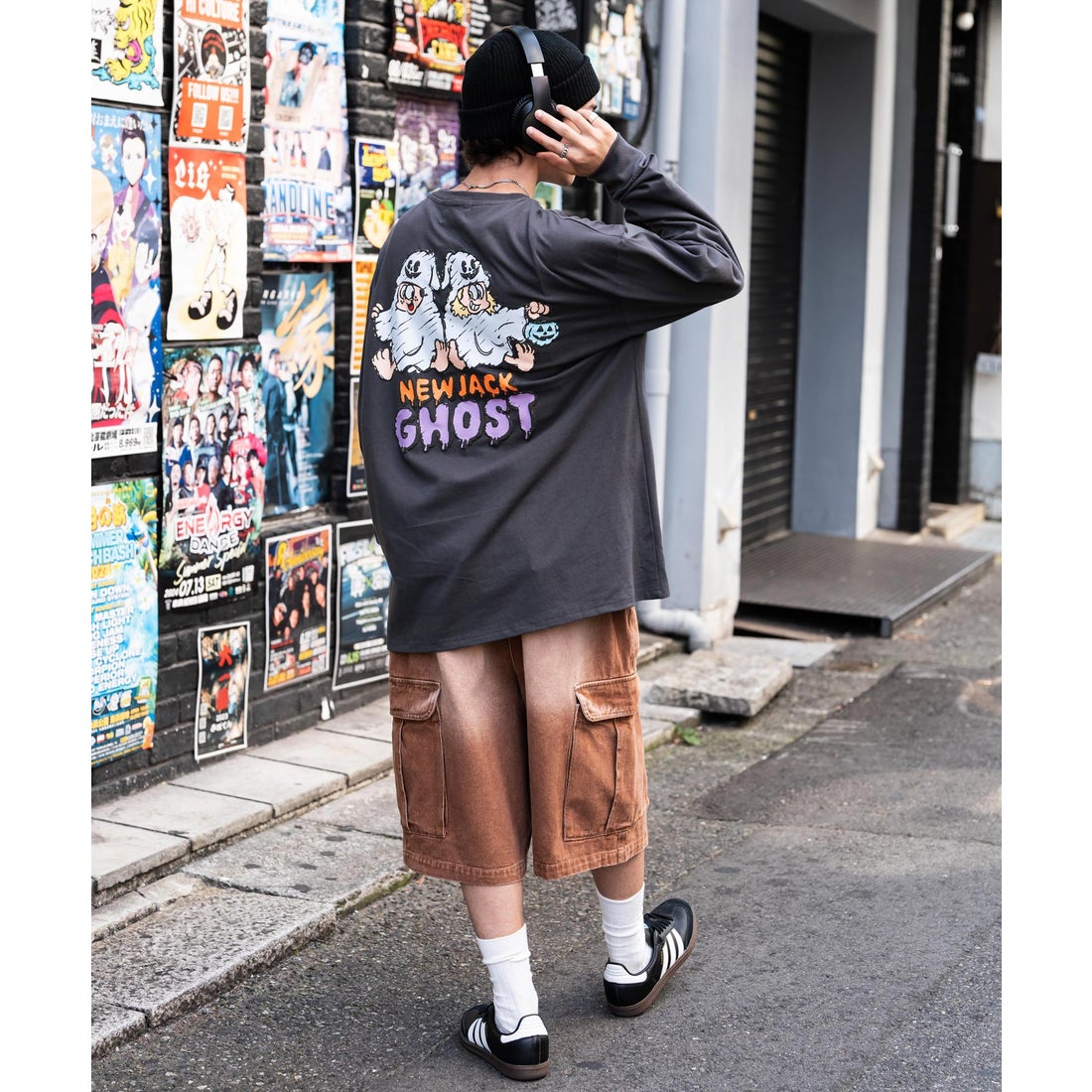 ロッキーモンロー Rocky Monroe プリントTシャツ バックプリント ロンT