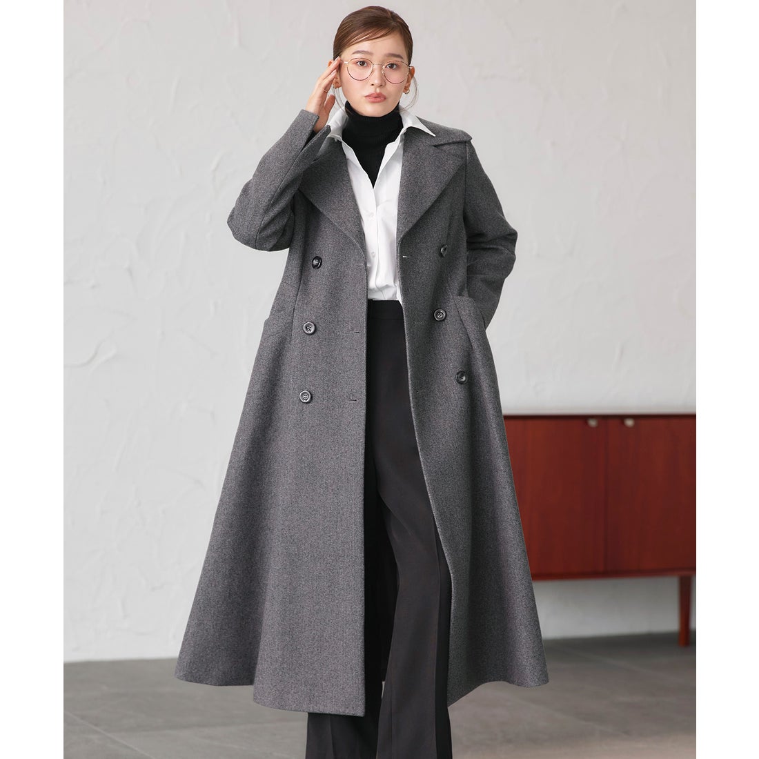 ルイルエブティック RUIRUE BOUTIQUE マキシ フレアコート ｜ アウター