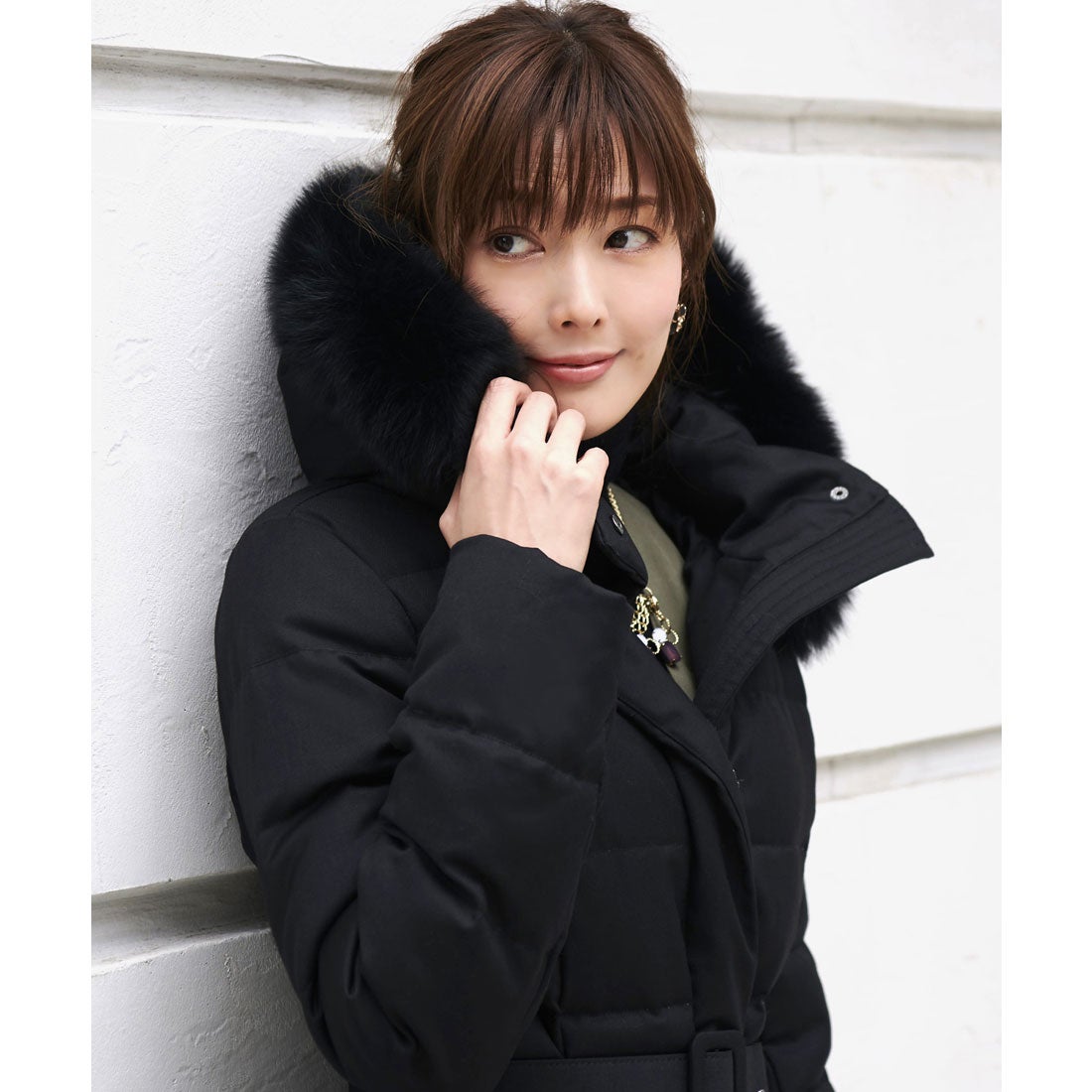 Rozenfur ブラック ミンクファー付きダウンジャケット - セール