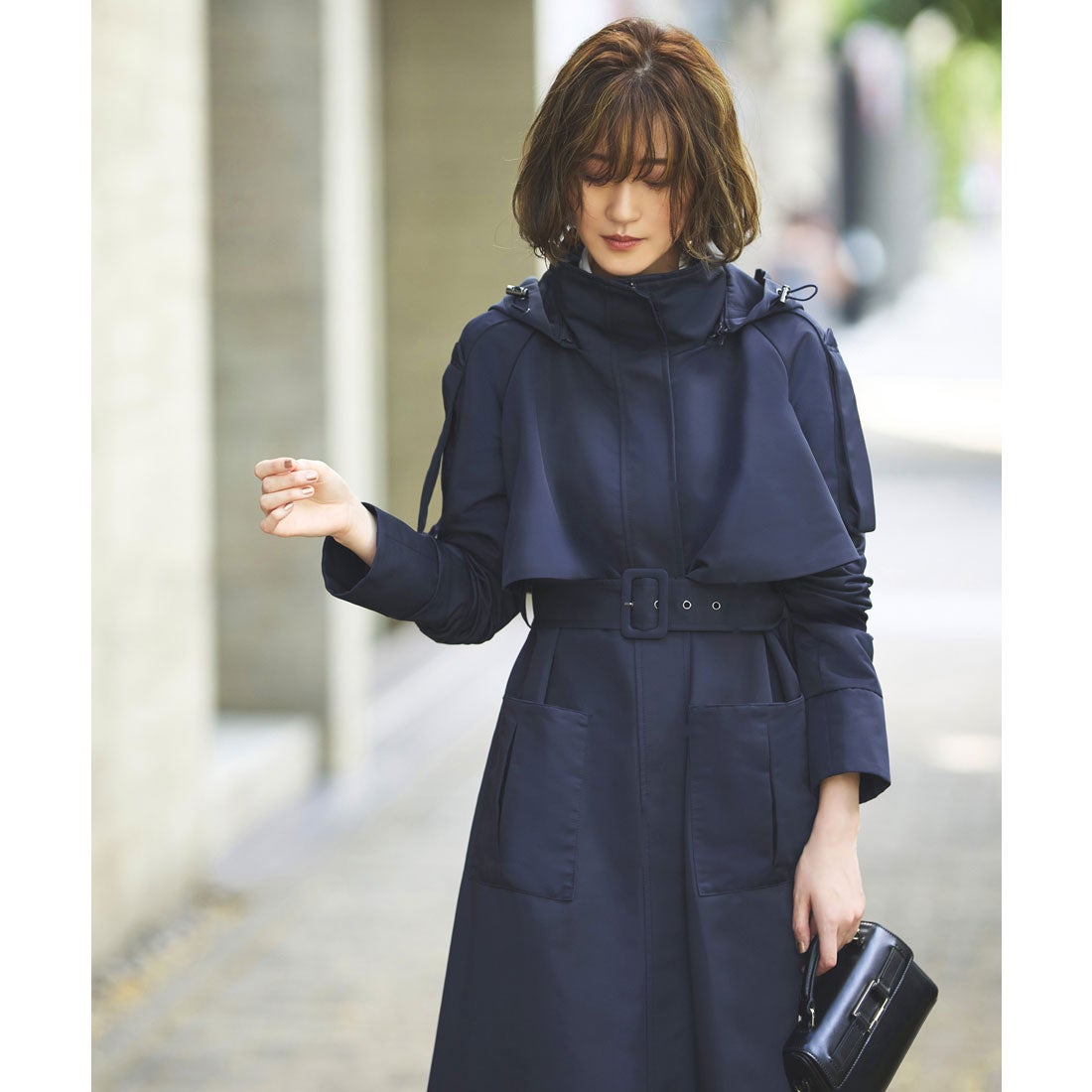 ルイルエブティック RUIRUE BOUTIQUE 2way 撥水 ｜ フードロング