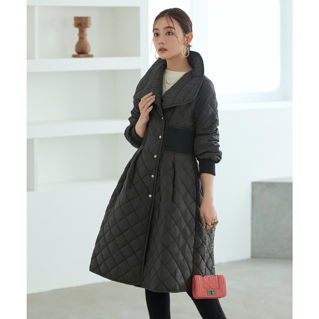 ルイルエブティック RUIRUE BOUTIQUE ライトサーモキルティングサイド